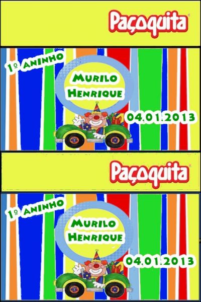 30 Rótulos Personalizados para paçoquita