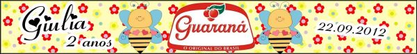 30 Rótulos Personalizados para guaraná caçulinha